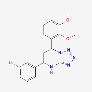 5-(3-Bromophenyl)-7-(2,3-dimethoxyphenyl)-4,7-dihydrotetrazolo[1,5-a]pyrimidine