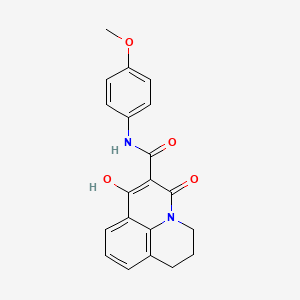 7-Hydroxy-N-(4-methoxyphenyl)-5-oxo-2,3-dihydro-1H,5H-pyrido[3,2,1-IJ]quinoline-6-carboxamide