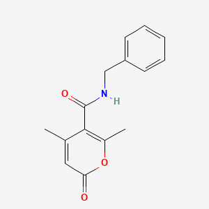 N-benzyl-4,6-dimethyl-2-oxo-2H-pyran-5-carboxamide