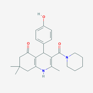 4-(4-hydroxyphenyl)-2,7,7-trimethyl-3-(piperidin-1-ylcarbonyl)-4,6,7,8-tetrahydroquinolin-5(1H)-one