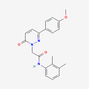 molecular formula C21H21N3O3 B11203875 N-(2,3-dimethylphenyl)-2-(3-(4-methoxyphenyl)-6-oxopyridazin-1(6H)-yl)acetamide 