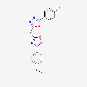 3-(4-Ethoxyphenyl)-5-{[5-(4-fluorophenyl)-1,3,4-oxadiazol-2-yl]methyl}-1,2,4-oxadiazole