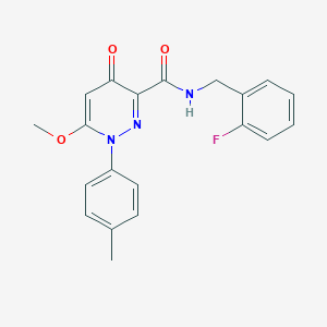 N-(2-fluorobenzyl)-6-methoxy-1-(4-methylphenyl)-4-oxo-1,4-dihydropyridazine-3-carboxamide