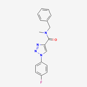 N-benzyl-1-(4-fluorophenyl)-N-methyl-1H-1,2,3-triazole-4-carboxamide