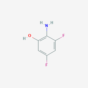 molecular formula C6H5F2NO B112039 2-氨基-3,5-二氟苯酚 CAS No. 163733-98-0