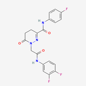 1-{2-[(3,4-difluorophenyl)amino]-2-oxoethyl}-N-(4-fluorophenyl)-6-oxo-1,4,5,6-tetrahydropyridazine-3-carboxamide