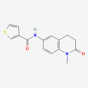 N-(1-methyl-2-oxo-1,2,3,4-tetrahydroquinolin-6-yl)thiophene-3-carboxamide