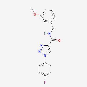 1-(4-fluorophenyl)-N-(3-methoxybenzyl)-1H-1,2,3-triazole-4-carboxamide