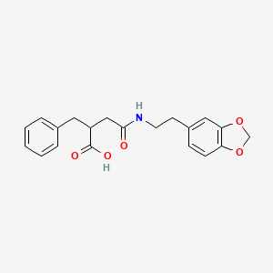 N-(2-Benzo[1,3]dioxol-5-yl-ethyl)-2-benzyl-succinamic acid