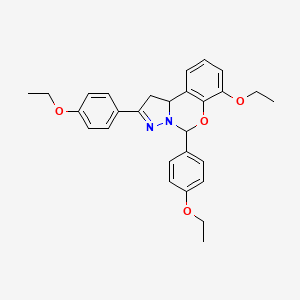 7-Ethoxy-2,5-bis(4-ethoxyphenyl)-1,10b-dihydropyrazolo[1,5-c][1,3]benzoxazine