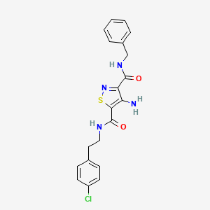 4-amino-N~3~-benzyl-N~5~-[2-(4-chlorophenyl)ethyl]-1,2-thiazole-3,5-dicarboxamide