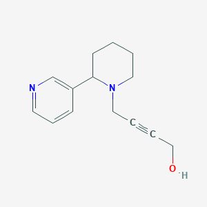 4-[2-(3-Pyridyl)piperidino]-2-butyn-1-ol