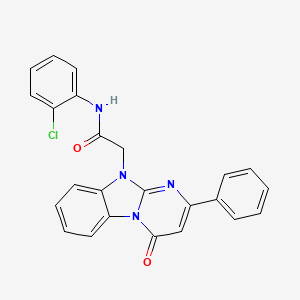 N-(2-chlorophenyl)-2-(4-oxo-2-phenylpyrimido[1,2-a]benzimidazol-10(4H)-yl)acetamide