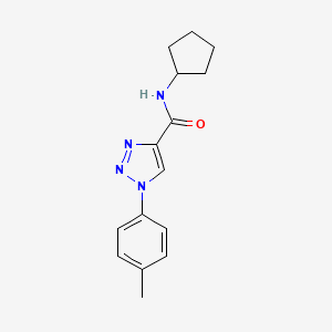 N-cyclopentyl-1-(4-methylphenyl)-1H-1,2,3-triazole-4-carboxamide