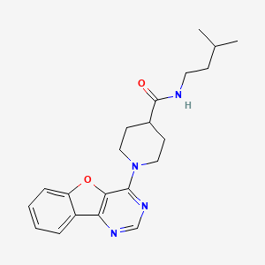 1-([1]benzofuro[3,2-d]pyrimidin-4-yl)-N-(3-methylbutyl)piperidine-4-carboxamide