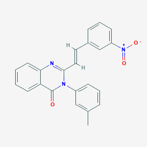 3-(3-methylphenyl)-2-[(E)-2-(3-nitrophenyl)ethenyl]quinazolin-4(3H)-one