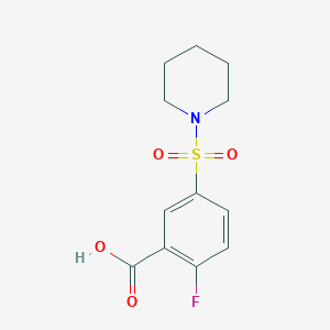 2-Fluoro-5-(piperidine-1-sulfonyl)benzoic acid