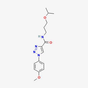 1-(4-methoxyphenyl)-N-[3-(propan-2-yloxy)propyl]-1H-1,2,3-triazole-4-carboxamide