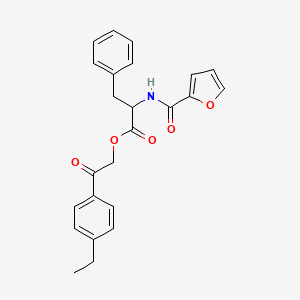 2-(4-ethylphenyl)-2-oxoethyl N-(furan-2-ylcarbonyl)phenylalaninate