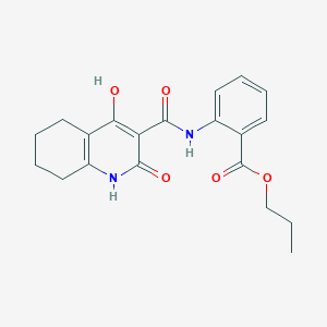 Propyl 2-{[(2,4-dihydroxy-5,6,7,8-tetrahydroquinolin-3-yl)carbonyl]amino}benzoate