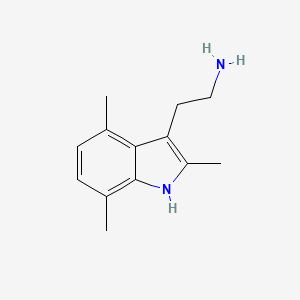 molecular formula C13H18N2 B11204205 2-(2,4,7-trimethyl-1H-indol-3-yl)ethanamine 