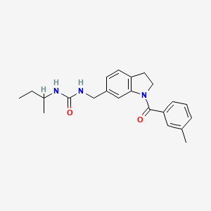 3-(Butan-2-YL)-1-{[1-(3-methylbenzoyl)-2,3-dihydro-1H-indol-6-YL]methyl}urea