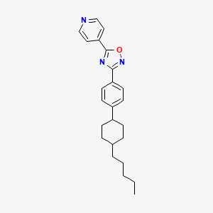 4-{3-[4-(4-Pentylcyclohexyl)phenyl]-1,2,4-oxadiazol-5-yl}pyridine