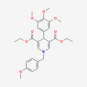 Diethyl 1-(4-methoxybenzyl)-4-(3,4,5-trimethoxyphenyl)-1,4-dihydropyridine-3,5-dicarboxylate