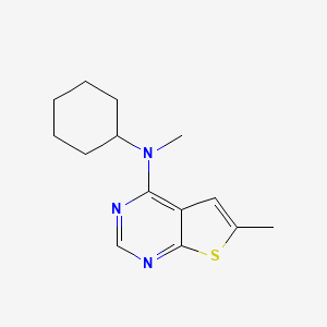 N-cyclohexyl-N,6-dimethylthieno[2,3-d]pyrimidin-4-amine