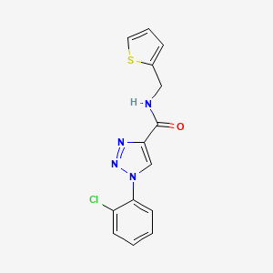 1-(2-chlorophenyl)-N-(thiophen-2-ylmethyl)-1H-1,2,3-triazole-4-carboxamide