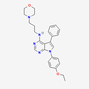 7-(4-ethoxyphenyl)-N-[3-(morpholin-4-yl)propyl]-5-phenyl-7H-pyrrolo[2,3-d]pyrimidin-4-amine