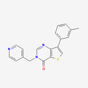 7-(3-methylphenyl)-3-(pyridin-4-ylmethyl)thieno[3,2-d]pyrimidin-4(3H)-one