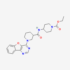 Ethyl 4-({[1-([1]benzofuro[3,2-d]pyrimidin-4-yl)piperidin-3-yl]carbonyl}amino)piperidine-1-carboxylate