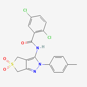 2,5-dichloro-N-[2-(4-methylphenyl)-5,5-dioxido-2,6-dihydro-4H-thieno[3,4-c]pyrazol-3-yl]benzamide