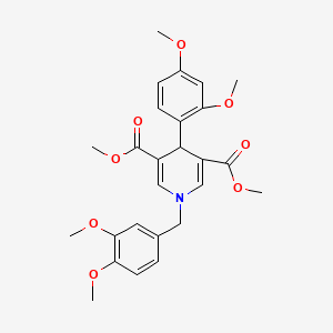 Dimethyl 1-(3,4-dimethoxybenzyl)-4-(2,4-dimethoxyphenyl)-1,4-dihydropyridine-3,5-dicarboxylate