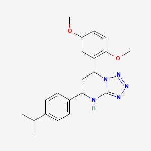 7-(2,5-Dimethoxyphenyl)-5-[4-(propan-2-yl)phenyl]-4,7-dihydrotetrazolo[1,5-a]pyrimidine