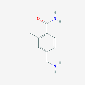 molecular formula C₉H₁₂N₂O B112044 4-(氨基甲基)-N-甲基苯甲酰胺 CAS No. 164648-64-0