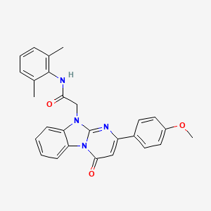 N-(2,6-dimethylphenyl)-2-[2-(4-methoxyphenyl)-4-oxopyrimido[1,2-a]benzimidazol-10(4H)-yl]acetamide