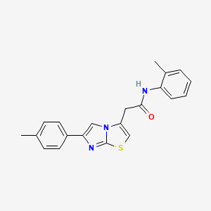 N-(2-methylphenyl)-2-[6-(4-methylphenyl)imidazo[2,1-b][1,3]thiazol-3-yl]acetamide