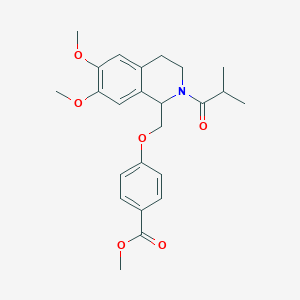 Methyl 4-((2-isobutyryl-6,7-dimethoxy-1,2,3,4-tetrahydroisoquinolin-1-yl)methoxy)benzoate