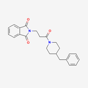 2-[3-(4-benzylpiperidin-1-yl)-3-oxopropyl]-1H-isoindole-1,3(2H)-dione