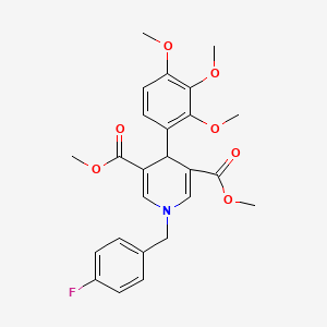 Dimethyl 1-(4-fluorobenzyl)-4-(2,3,4-trimethoxyphenyl)-1,4-dihydropyridine-3,5-dicarboxylate