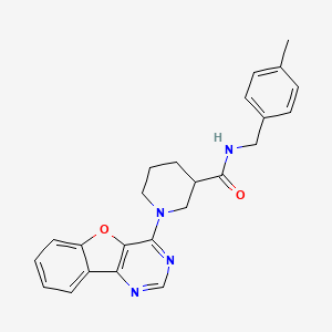 1-([1]benzofuro[3,2-d]pyrimidin-4-yl)-N-(4-methylbenzyl)piperidine-3-carboxamide