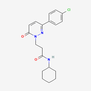 3-[3-(4-chlorophenyl)-6-oxopyridazin-1(6H)-yl]-N-cyclohexylpropanamide