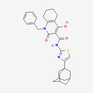 N-[4-(Adamantan-1-YL)-1,3-thiazol-2-YL]-1-benzyl-4-hydroxy-2-oxo-1,2,5,6,7,8-hexahydroquinoline-3-carboxamide