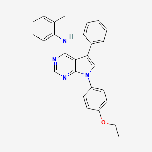 7-(4-ethoxyphenyl)-N-(2-methylphenyl)-5-phenyl-7H-pyrrolo[2,3-d]pyrimidin-4-amine