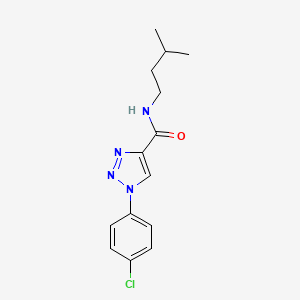 1-(4-chlorophenyl)-N-(3-methylbutyl)-1H-1,2,3-triazole-4-carboxamide