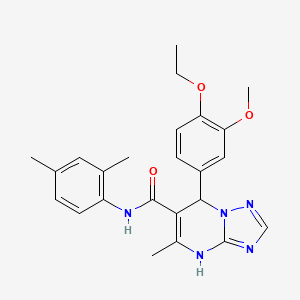 N-(2,4-dimethylphenyl)-7-(4-ethoxy-3-methoxyphenyl)-5-methyl-4,7-dihydro[1,2,4]triazolo[1,5-a]pyrimidine-6-carboxamide