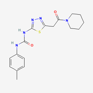 1-(4-Methylphenyl)-3-{5-[2-oxo-2-(piperidin-1-YL)ethyl]-1,3,4-thiadiazol-2-YL}urea