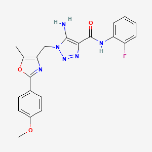 5-amino-N-(2-fluorophenyl)-1-{[2-(4-methoxyphenyl)-5-methyl-1,3-oxazol-4-yl]methyl}-1H-1,2,3-triazole-4-carboxamide